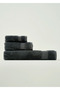 100% Cotton Premium Dorita Bath Towel Dark Gray (90X150 cm) - 5