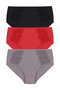 Women's 3-Piece Lace Detailed Cotton Panties