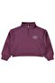 Kids Half-Zip Tracksuit Set for Ages 10-13 - Pink - 2