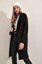 Bdart Shawl Collar Herringbone Wool Blend Coat