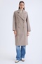 Buttoned Long Stamp Coat - 3