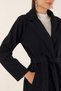 Bdart Double-Breasted Collared Belted Cashmere Jacket - 5