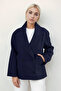 Buttoned Short Stamp Coat - 4