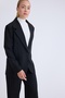 Single Button Front Blazer Jacket - 3