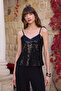 بلوزة Strappy مطرزة