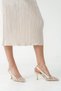 Handmade Gold Color Embroidered Bridal Shoes |   7 cm Heeled Wedding, Henna and Wedding Shoes - 6