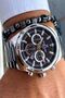 New Season Stainless Steel Strap Men's Watch, 3ATM Waterproof+ Free Bracelet Included - 3