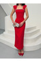 Pearl Detailed Midi Evening Dress Graduation Dress - 2