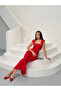 Pearl Detailed Midi Evening Dress Graduation Dress - 4
