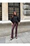 Women's Oversize Relaxed Fit Boat Neck Short Sleeve Knitwear Blouse - 3