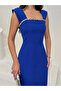 Pearl Detailed Midi Evening Dress Graduation Dress - 6