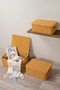 Guiliana - 3-Piece Rattan Covered Rectangular Organizer Multi-Purpose Basket Set - 6