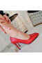 Jilya Red Skin Stiletto Shoes - 4