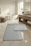 Bonnie Rabbit Hair, Non-Slip Bottom, Fluffy, Ultra-Luxury, Washable 2-Piece Bath Mat