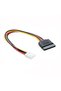 15pin Sata Female to 4pin Floppy FDD Female Power Converter Adapter Cable Sata Power 15p to 4p Co... - 2