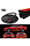 3-Layer Seal Strip Car Door Seal Strips Sound Insulation Weatherstrip Accessories Auto 5M ... - 2