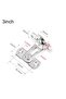 3 Inch Right Angle Door Latch 90 Degree Buckle Hasp Sliding Lock Door Safety Barrel Bolt Hardware... - 6