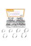 60pcs 8-38mm Adjustable Stainless Steel Screw Band Hose Clamps Car Fuel Hose Clamps Pipe Clamp Wo... - 7