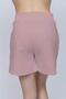 Women's Red Lycra Cotton High Waist Shorts - 2