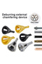 Hexagonal Black New Type External Chamfering Tool Angle Lap Trimming Debur Triangle/Hexagonal Handle