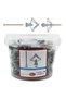 100pcs Drywall Anchor Kit Hollow Wall Anchors Plasterboard Plugs Screws Butterfly Expansion Tube ... - 7