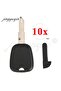 Jingyuqin 10pcs Car Key Shell Case For Peugeot 106 206 306 Citroen No Chip Transponder Auto Key C...