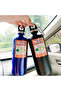Silver NOS water bottle motorcycles car insulation cup 500ML stainless racing style car interior dec