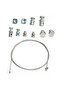 Universal Throttle Clutch Cable Repair Kit Lawnmower Rotovator Ride On Throttle Cable Brake Clutc... - 4