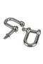 M12 D Type M4/M5/M8/M10/M12 304 Stainless Steel D Type Shackle Short Paragraph Rigging 1/4 inch Shac - 6