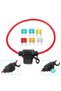 12V Car Automotive In-Line Mini Blade Fuse Holder Fuses with Splashproof Casing with 6 Fuses 5A 1... - 6