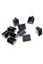 Quality 10pcs Black Slide Potentiometer Mixer Fader Knob 19mmLx12mmW for 4mm Shaft WF Switch Cap - 8