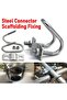 M8x25x25mm 1Pcs U Bolt 20 25 32 40 50 M8 Galvanized Double U-Cross Tube Pipe Clamp Screw Steel Conne - 3