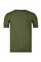Men's Khaki Crew Neck Half Sleeve T-Shirt