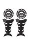 Gas Cap Cover Sticker and protector 3D Carbon Fiber Gel Gas Fuel Tank Pad Protector Sticker Motor... - 3