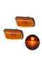 2pcs Side Lamps Auto Side Marker Indicator Repeater Amber Lights Replace Car Accessories For Peu...