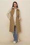 Waist-Tieded Quilted Vest 45273