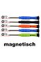 1 set 5pcs/set Torx Screwdriver T2 T3 T4 T5 T6 Magnetic Star Bit DIY Mobile Phone Hand Repair Tools - 4