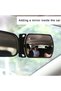 black Auto Observing Back Seat Auxiliary Mirror Rotating Baby Car Rearview Baby Monitor Car Safety V
