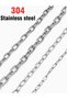 4mm 1PC 304 Stainless Steel Chain Metal Link Chains Fit for Camping Hanging Pet leash Chain Preventi - 7