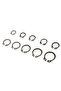 225Pcs 225Pcs C Type Washers M3-M20 304 Stainless Steel External Retaining Circlips Snap Retaining R - 2