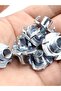 60pcs 60Pcs Galvanized Four-Claw Nuts, Carbon Steel Four-Point Impact Nuts, Suitable For Wooden Furn - 8
