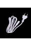 1 Pcs White 1.5M 2-Prong Pin AC EU Power Supply Cable High Quality Cord Lead Wire Power Cord For ... - 3