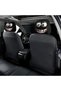 2pcs Funny Big-Eyed Cartoon Print Car Headrest Cover, Suitable For Travel And Daily Commuting,For... - 2