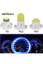 مصباح LED أبيض T4.2، 10 قطع، T3، 3030 SMD، مصباح إشارة T4.2 T4.7، لوحة عدادات السيارة، مؤشر تحذير