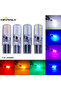 Strobe white 10x Strobe T10 LED Light W5W LED Bulbs T10 Car Clearance Lights Side Marker Light Posit - 7