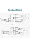 1 Pair IP67 Solar PV Connector Approved 2 to 1 T Branch Male And Female Solar 100% PP0 Parallel D... - 6