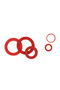 150Pcs Flat Washer Red Steel Paper Fiber Insulation Washer M10 M12 M14 M17 M18 M20 M24 Flat Ring... - 4