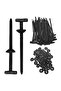 Car Repair Cable Tie Buckle 100X Cable Tie Holders UV-Resistant Nylon Buckle Heavy Duty Multipurp...