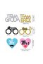 MULTI 53pcs Wedding Photo Booth Props Bridal Shower Signs for Wedding Party Supplies Wedding Bachelo - 3
