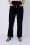 Women's Black Linen Pocket Pants - 2